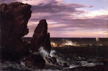  Fleuve Art - Scène de la côte paysage Fleuve Hudson Frederic Edwin Church